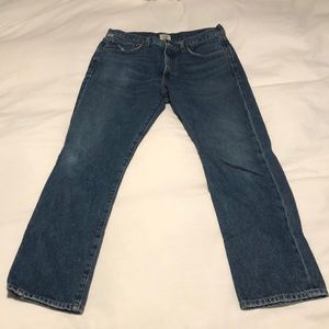 Dree crop high rise slim straight jeans